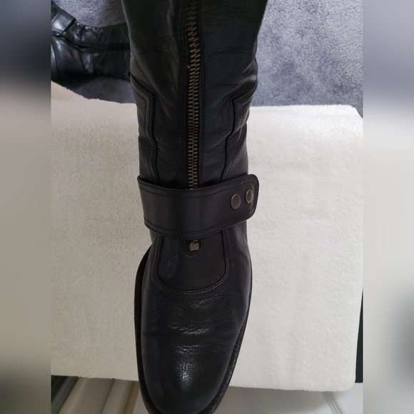 Paul Green Munchen Austria Black Leather Women's tall boots size 8.5 - Picture 10 of 16